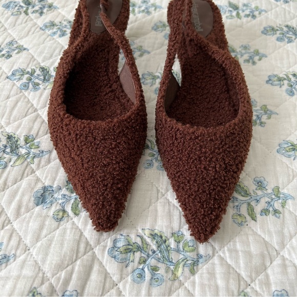 Jeffrey Campbell Persona T Teddy Brown Kitten Heels Sz 8 - Picture 11 of 11